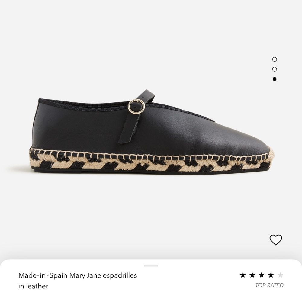 J Crew Made in Spain Espadrille Ballet Flats